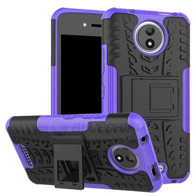 Moto C Heavy Duty Case Purple