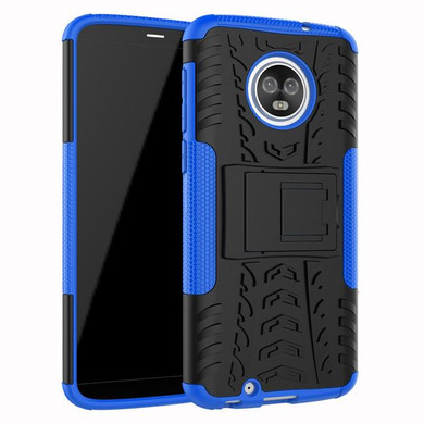 Moto G6 Heavy Duty Case Blue