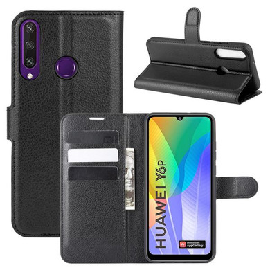 Huawei Y6P      Pu Wallet Case    [Black]