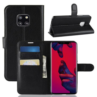 Huawei Mate 20 Pro      Pu Wallet Case    [Black]