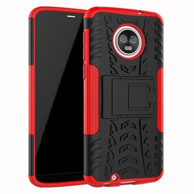 Moto G6 Heavy Duty Case Red