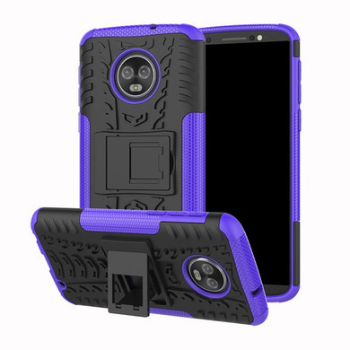 Moto G6 Plus Heavy Duty Case Purple
