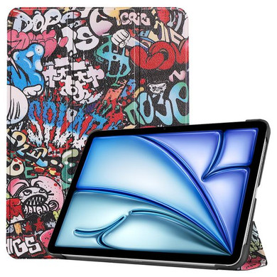 Apple iPad Air 11" (M2, 2024)    Designer Tri-Fold Case    Graffiti