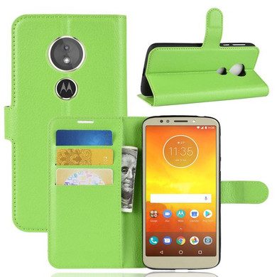 Moto E5/G6Play      Pu Wallet Case    [Green]