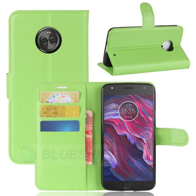Moto X4      Pu Wallet Case    [Green]