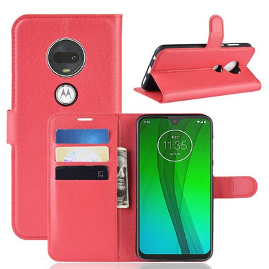 Moto G7/G7Plus      Pu Wallet Case    [Red]