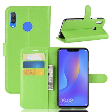 Huawei Nova 3I      Pu Wallet Case    [Green]