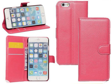 Iphone 6/6S      Pu Wallet Case    [Red]