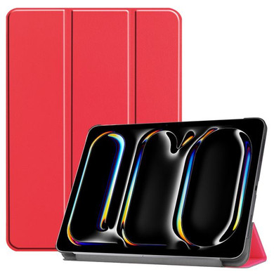 Apple iPad Pro 11" (M4, 2024)    Tri-Fold PU Case    Red
