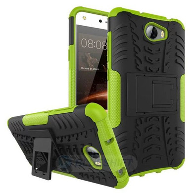 Huawei Y6 Elite      Heavy Duty Case    Green