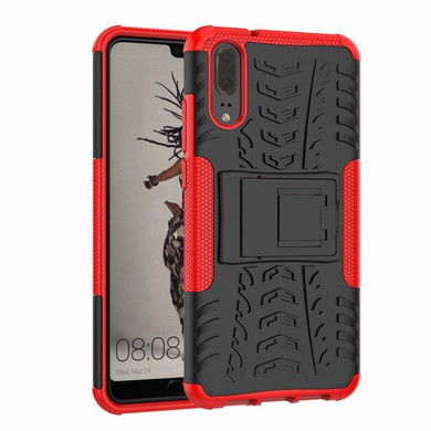 Huawei P20      Heavy Duty Case    Red