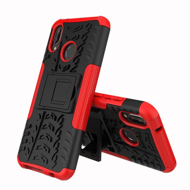 Huawei Nova 3e      Heavy Duty Case    Red