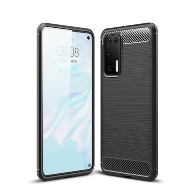 Huawei P40      Carbon Fibre Case    Black