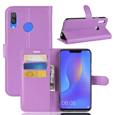 Huawei Nova 3I      Pu Wallet Case    [Purple]