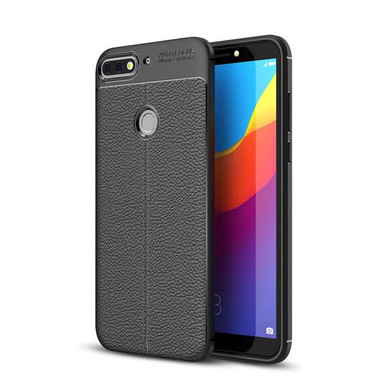 Huawei Nova 2 Lite      Leather Texture Case    Black
