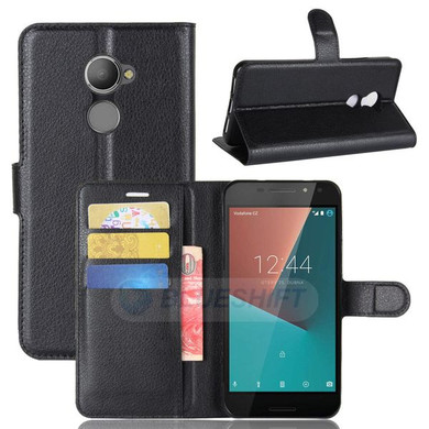 Vodafone Smart N8      Pu Wallet Case    [Black]
