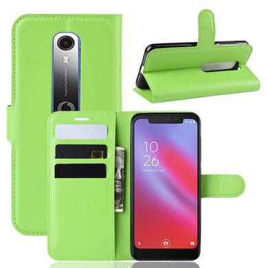 Vodafone Smart N10      Pu Wallet Case    [Green]