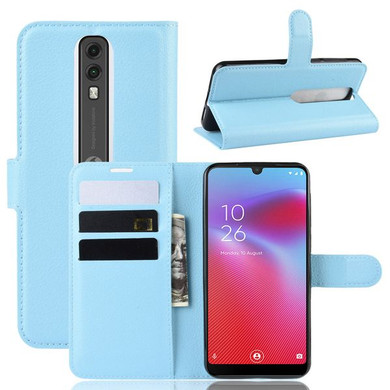 Vodafone Smart V10      Pu Wallet Case    [Lightblue]