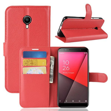 Vodafone Smart N9 Lite      Pu Wallet Case    [Red]