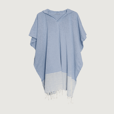 Moana Road Turkish Towel Hoodie [ Blue - 5316]