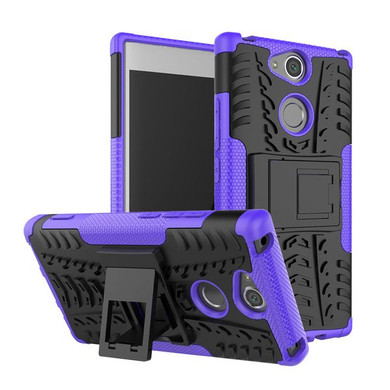 Sony Xperia Xa2      Heavy Duty Case    [Purple]