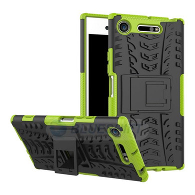 Sony Xperia XZ1      Heavy Duty Case    [Green]