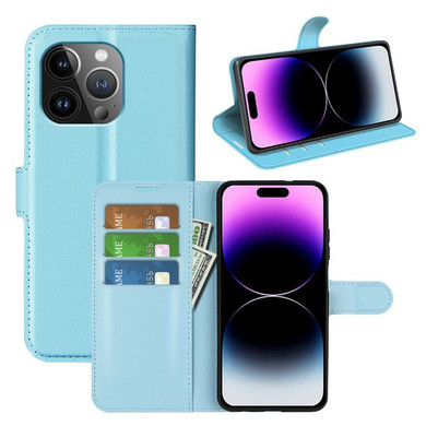 Iphone 15 Pro Max      Pu Wallet Case    [Lightblue]