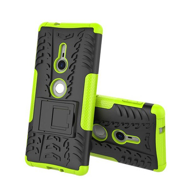 Sony Xperia XZ2      Heavy Duty Case    [Green]
