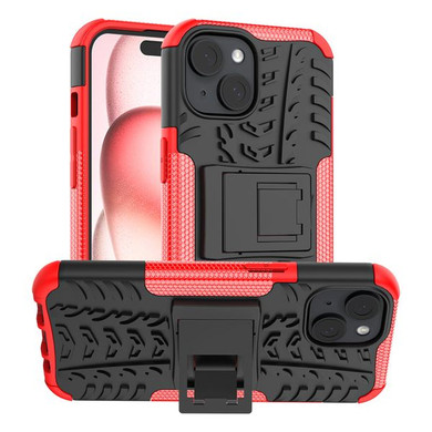 Apple iPhone 15 Heavy Duty Case Red