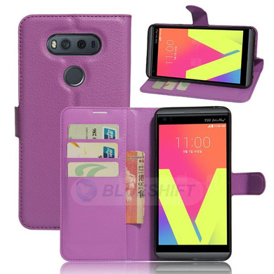LG V20      Pu Wallet Case    [Purple]