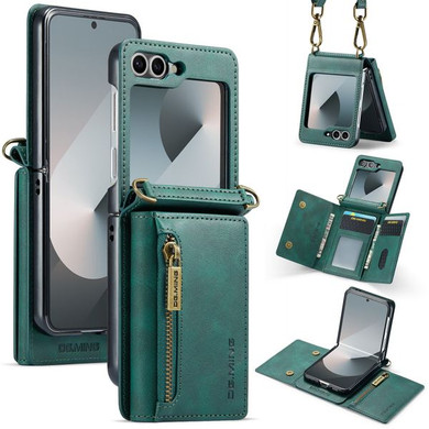 Samsung Galaxy Z Flip 6      Pu Wallet Case    [Green]