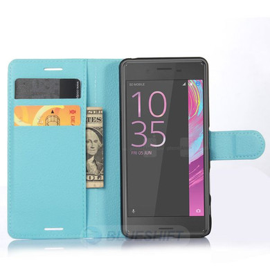Sony Xperia X      PU Wallet Case    [Lightblue]