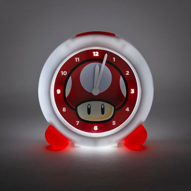 Super Mario Mushroom Light Up Alarm Clock