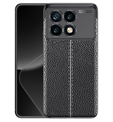 Xiaomi Poco F6 Pro      Leather Texture Case    [Black]