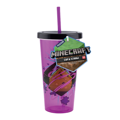 Minecraft Cup with Straw