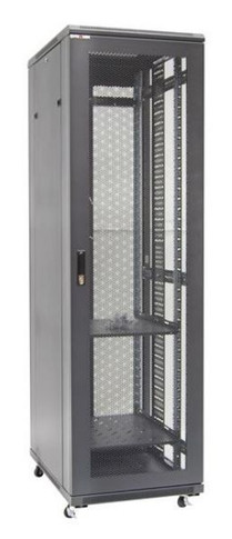 DYNAMIX 42RU Server Cabinet 1000mm Deep, Front Mesh Door, Rear mesh Double Doors, 2x 150mm Vertical Cable Trays 2x Fixed Shelves, 2x 6-Way PDU, bolt down kit,