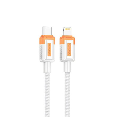 Vipfan Rugged Style Fast Charge and Sync Cable w/ Nylon Braided (X24) [ Lightning to USB-C] 