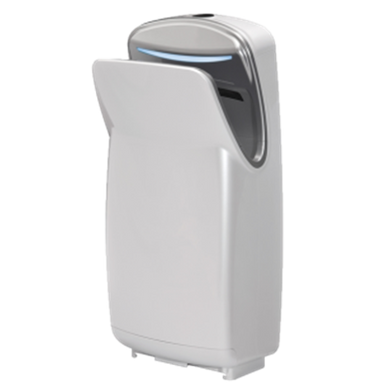 JETDRYER Executive 2 1000W Hygienic Auto-Sensing Hand Dryer. Dries Hands in 10 Seconds. HEPA Filter, Quiet 70dBA, 20 Seconds Auto-shut Off, Removable Drip Collection Tray. White Colour.