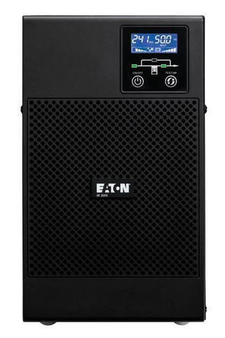 EATON 9E 2000VA/1800W Double Conversion Online Tower UPS LCD Display - 1x USB Port + 1x Serial Port - 6x IEC C13 Output Ports - 1x IEC C14 Input Port. 3-5 Days Lead Time if Out of Stock