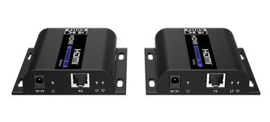 LENKENG HDbitT HDMI Extender over IP Kit - 4K@60Hz, 120m Range, Transmitter & Receiver, LKV483