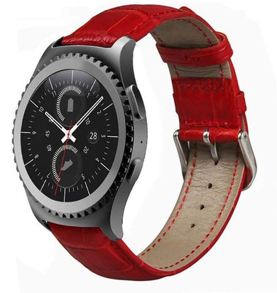 Samsung Gear S2 Classic      PU Leather Strap   Red