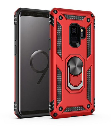 Samsung Galaxy S9      Military Armour Case    Red