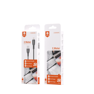 Vipfan Charge Cable (X5) - Lightning [ 3M - White ]