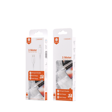 Vipfan Charge Cable (X5) - Lightning [ 2M - White ]