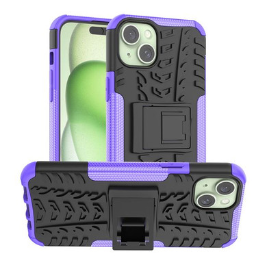 Apple iPhone 15 Plus Heavy Duty Case Purple