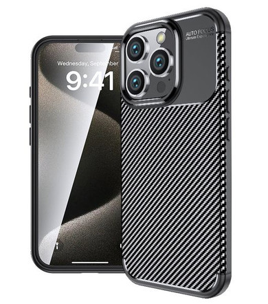 Apple iPhone 16 Pro Max      Carbon Fibre Case    [Black]