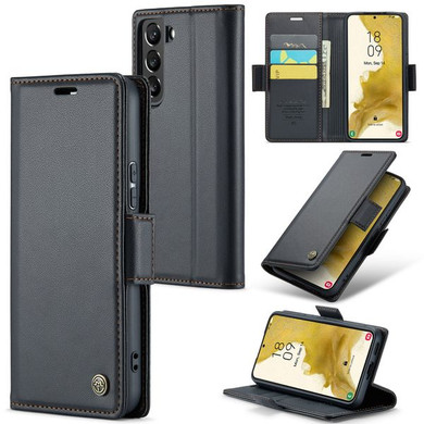 Samsung Galaxy S22+      Pu Wallet Case    [Black]