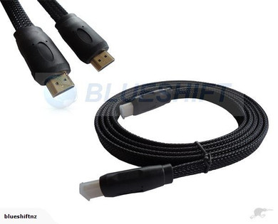 HDMI 1.4 Flat Cable -- 1.8m Gold Plated Support 3D
