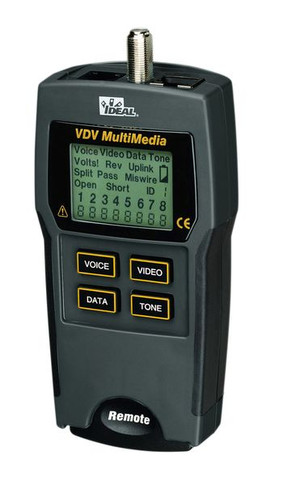 IDEAL INDUSTRIES Voice/Data/Video Wiremapper & Tester for Twisted Pair, Coax, & Phone Cables - Product Code: IDEAL-VDV-TESTER