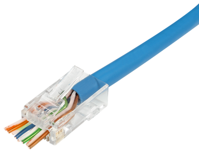 IDEAL INDUSTRIES CAT6 UTP RJ45 Push Through Plug - Jar of 100 (30-496)